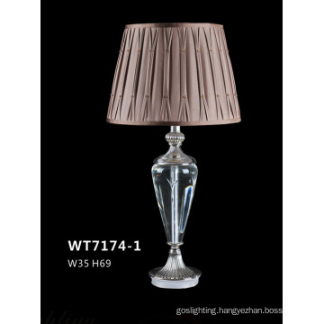 Living Room Brown Shade Crystal Table Lamp (WT7174-1)